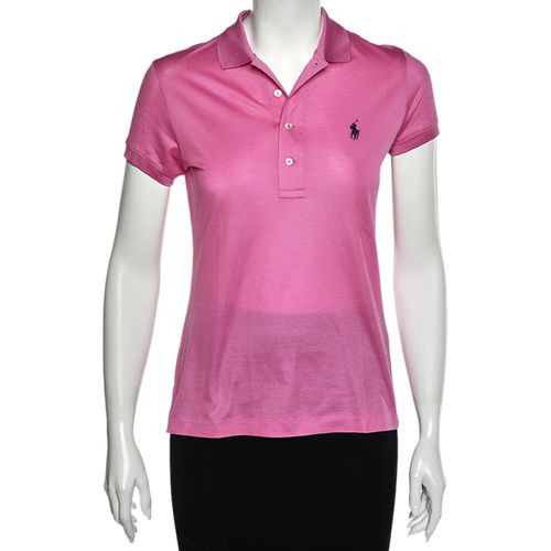 Ralph Lauren Cotton Pique Short Sleeve Polo T-Shirt S - Ralph Lauren Purple Label - Modalova