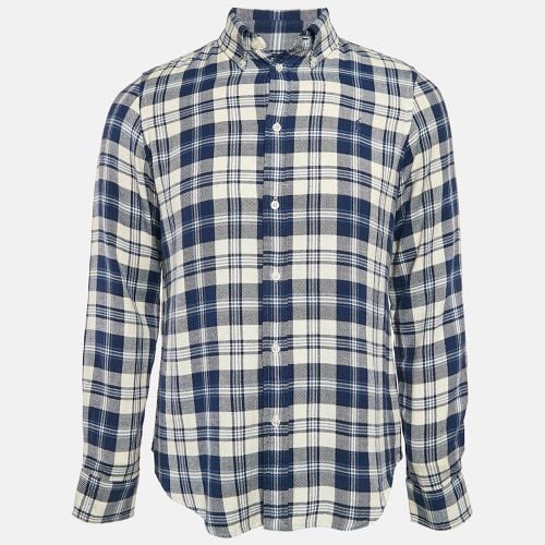 Ralph Lauren Blue Plaid Cotton Classic Fit Shirt L - Ralph Lauren - Modalova