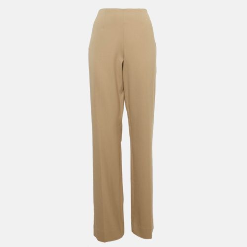 Ralph Lauren Beige Stretch Wool Straight Leg Trousers L - Ralph Lauren - Modalova