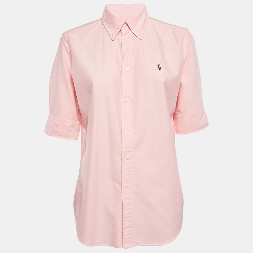 Ralph Lauren Pink Cotton Slim Fit Half Sleeve Shirt M - Ralph Lauren - Modalova