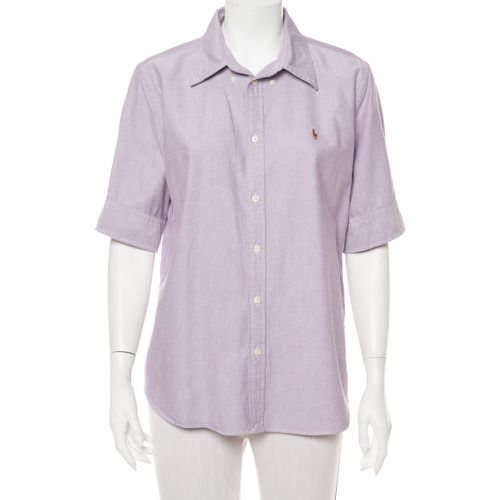 Ralph Lauren Purple Cotton Short Sleeve Button Front Shirt XL - Ralph Lauren - Modalova