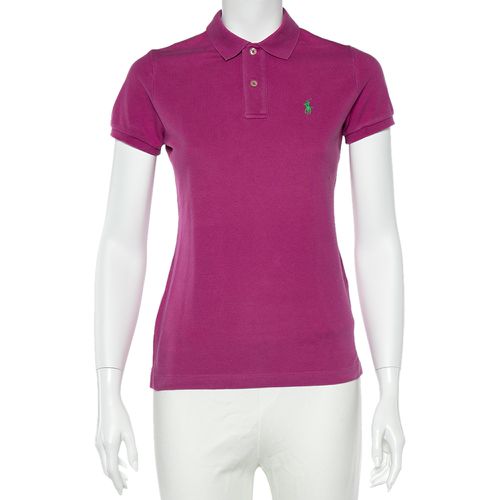 Ralph Lauren Fuchsia Cotton Pique Skinny Fit Polo T-Shirt - Ralph Lauren - Modalova