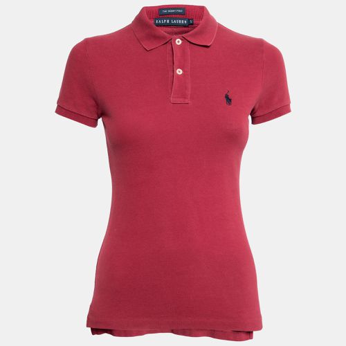 Ralph Lauren Red Cotton Pique Skinny Polo T-Shirt S - Ralph Lauren - Modalova