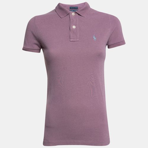 Ralph Lauren Lilac Cotton Pique Skinny Fit Polo T-Shirt S - Ralph Lauren - Modalova