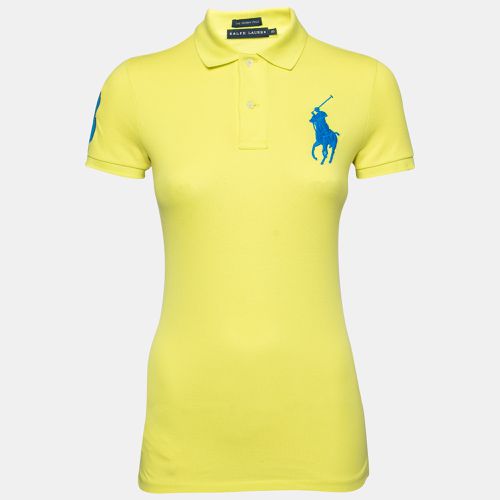 Ralph Lauren Yellow Cotton Pique Skinny Polo T-Shirt XS - Ralph Lauren - Modalova