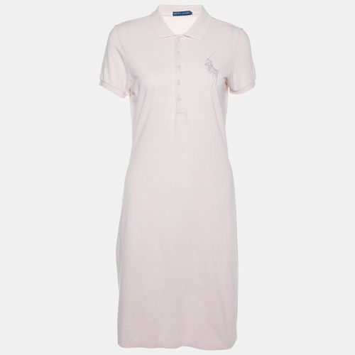 Ralph Lauren Pink Cotton Pique Polo Mini Dress M - Ralph Lauren - Modalova