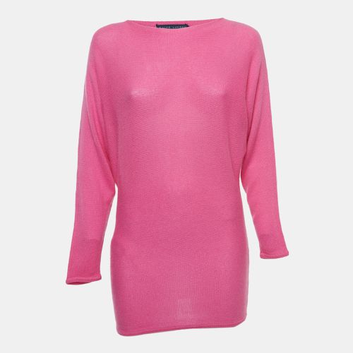 Ralph Lauren Pink Cashmere Long Kimono Sleeve Sweater S - Ralph Lauren - Modalova