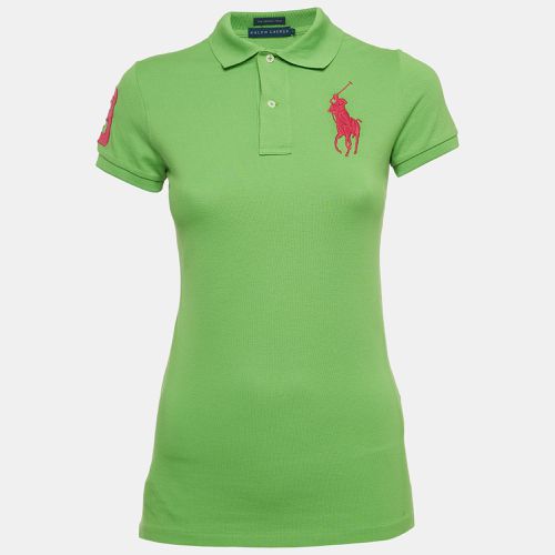 Ralph Lauren Green Logo Embroidered Cotton The Skinny Polo S - Ralph Lauren - Modalova