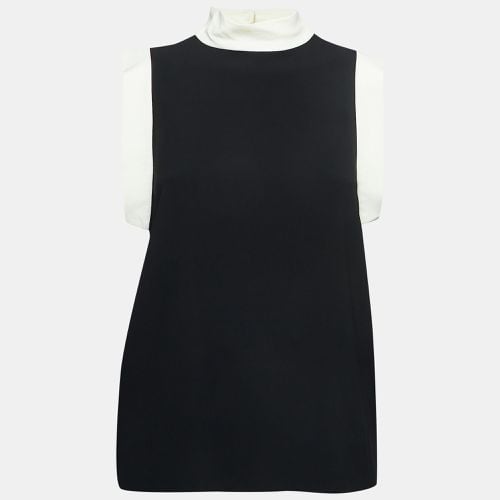 Ralph Lauren Black Crepe Cut Out Sleeveless Top S - Ralph Lauren - Modalova