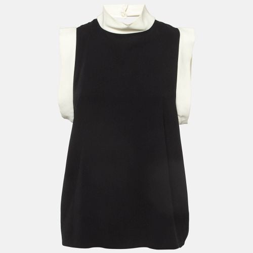 Ralph Lauren Black Sateen Mock Neck Sleeveless Top M - Ralph Lauren - Modalova