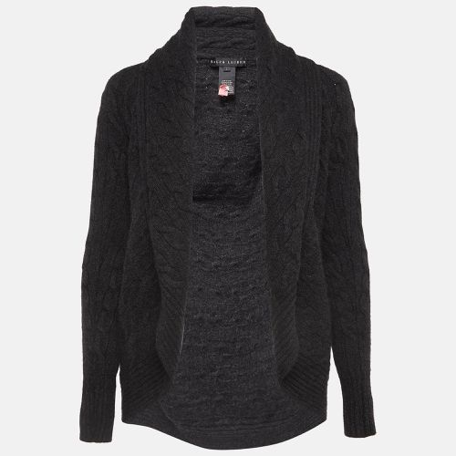 Ralph Lauren Grey Cashmere Knit Shawl Collar Cardigan L - Ralph Lauren - Modalova