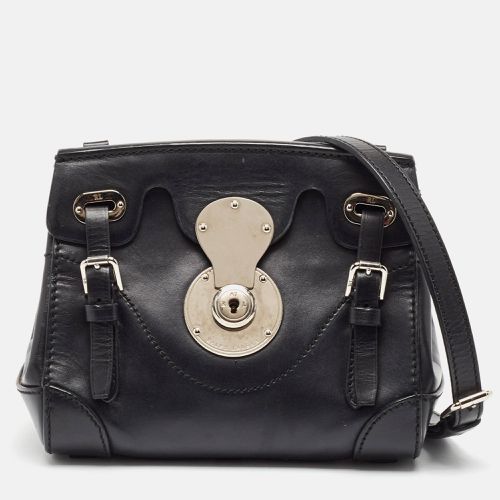 Ralph Lauren Black Leather Mini Ricky Crossbody Bag - Ralph Lauren - Modalova