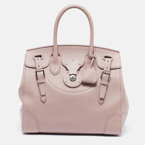 Ralph Lauren Light Pink Leather Soft Ricky 33 Tote - Ralph Lauren - Modalova