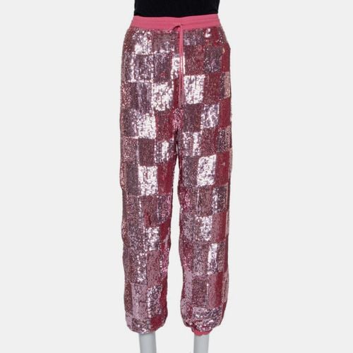 Sequin Embellished Chiffon Joggers L - Retrofete - Modalova