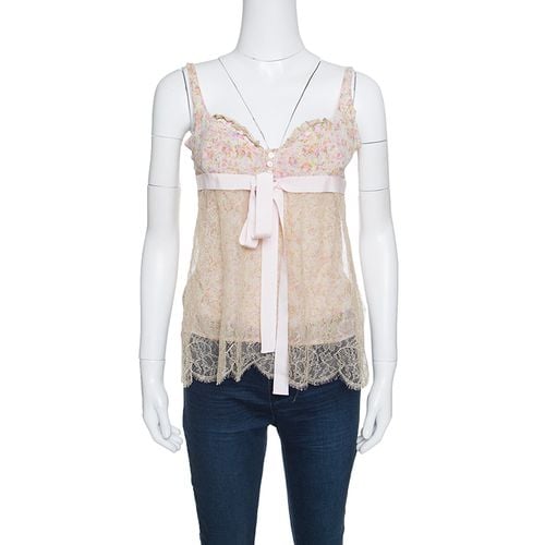 Red Valentino Floral Print Lace Overlay Camisole M - RED Valentino - Modalova