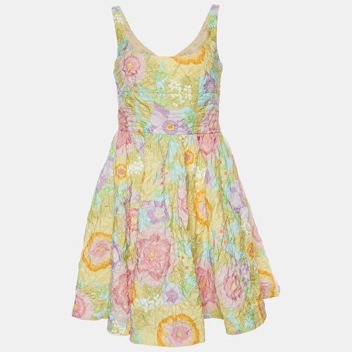 RED Valentino Multicolor Floral Print Crepe Mini Dress M - RED Valentino - Modalova