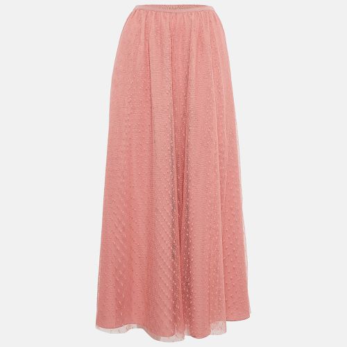 RED Valentino Pink Dot Pattern Tulle Midi Skirt S - RED Valentino - Modalova