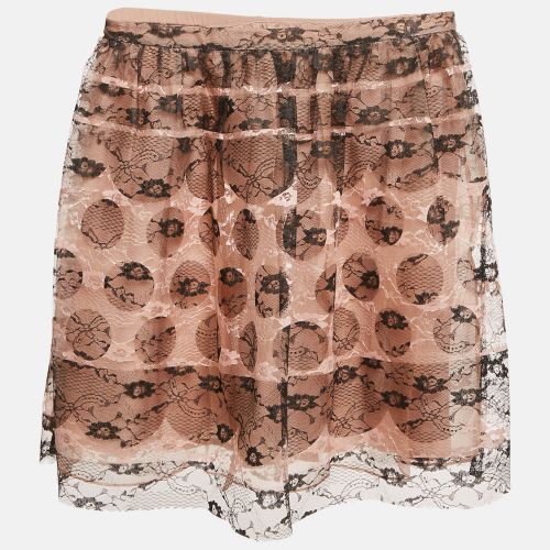 Black Patterned Tulle Mini Skirt S - RED Valentino - Modalova