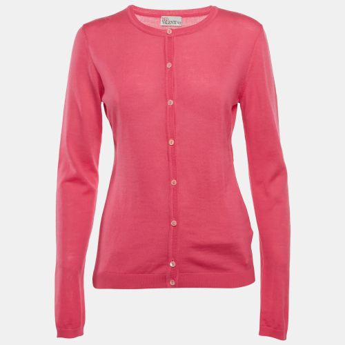 RED Valentino Pink Wool Knit Cardigan L - RED Valentino - Modalova