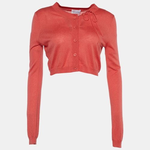 Red Valentino Coral Pink Knit Button Front Cardigan M - RED Valentino - Modalova