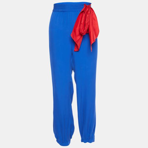 Silk Contrast Tie Detail Joggers M - RED Valentino - Modalova