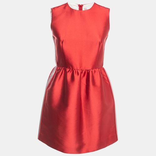 RED Valentino Red Taffeta Side Stripe Detail Mini Dress S - RED Valentino - Modalova