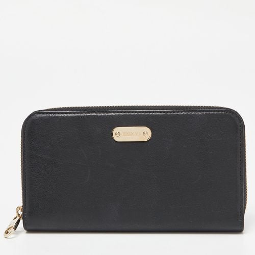 RED Valentino Black Leather Zip Around Wallet - RED Valentino - Modalova