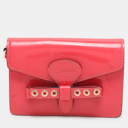 Red Patent Leather Bow Clutch Bag - RED Valentino - Modalova