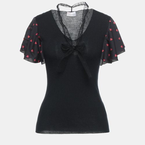 Red Valentino Black Wool Top XS - RED Valentino - Modalova