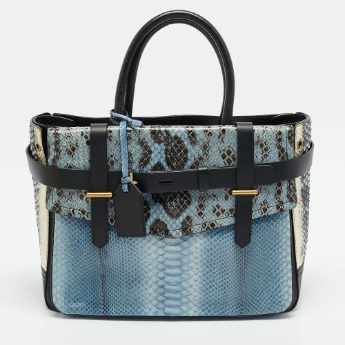 Boxer II Two Tone Python and Leather Tote - Reed Krakoff - Modalova