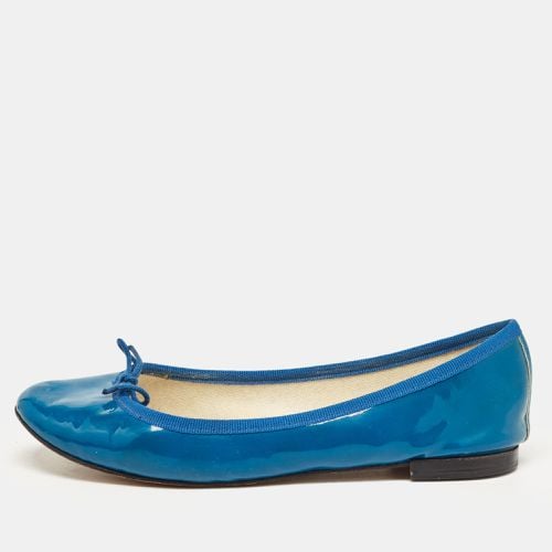 Repetto Blue Patent Leather Bow Ballet Flats Size 38 - Repetto - Modalova