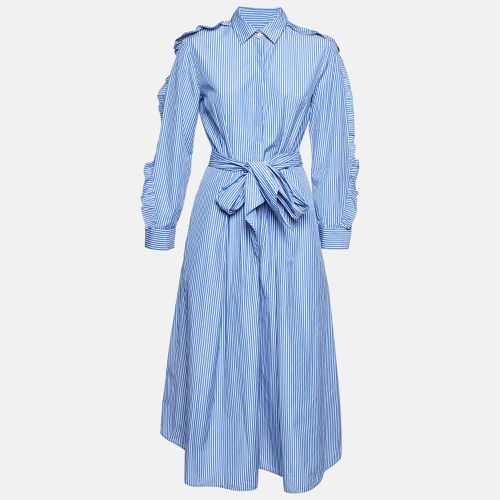 Weekend Max Mara Blue Striped Cotton Long Shirt Dress M - Weekend Max Mara - Modalova