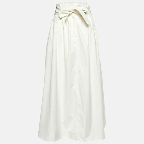 Weekend Max Mara White Cotton Belted Maxi Skirt L - Weekend Max Mara - Modalova