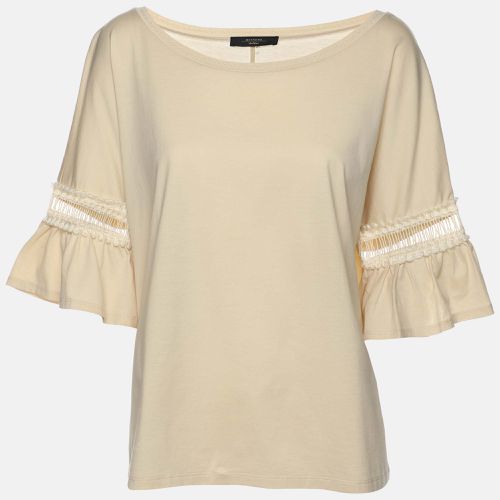 Weekend Max Mara Cream Cotton Top L - Weekend Max Mara - Modalova