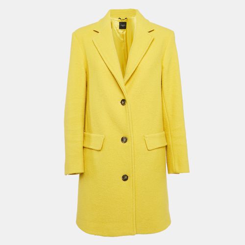 Weekend Max Mara Yellow Wool Felt Mid-Length Coat XS - Weekend Max Mara - Modalova