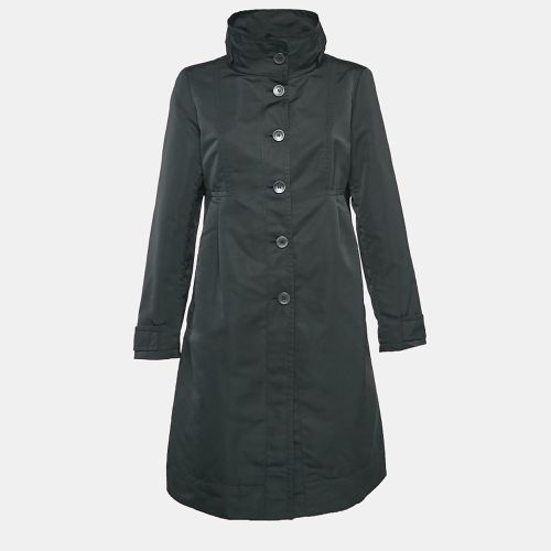 Weekend Max Mara Black Synthetic Pleated Mid-Length Coat M - Weekend Max Mara - Modalova