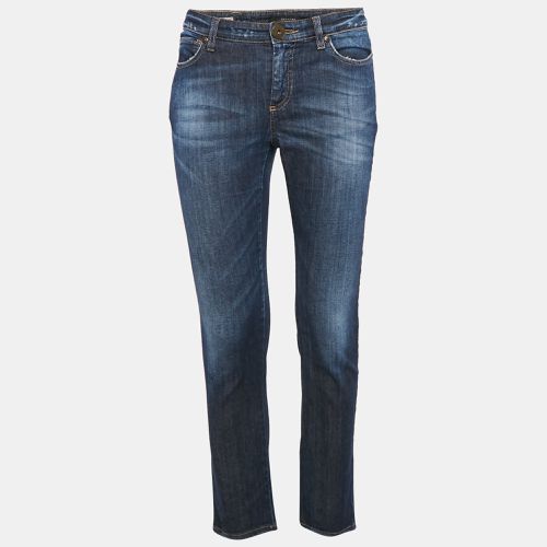 Weekend Max Mara Blue Embellished Denim Skinny Cropped Jeans S Waist 28" - Weekend Max Mara - Modalova