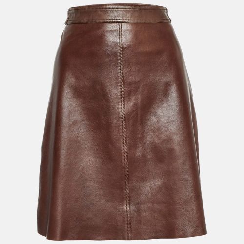 Weekend Max Mara Brown Leather Mini Skirt XS - Weekend Max Mara - Modalova