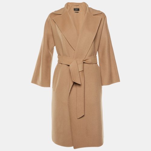 Weekend Max Mara Brown Wool Belted Coat M - Weekend Max Mara - Modalova