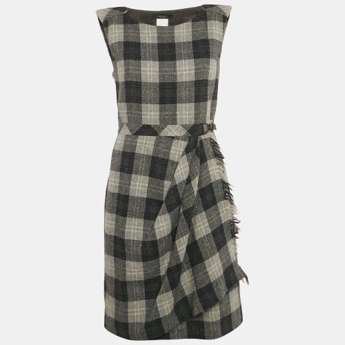 Weekend Max Mara Grey Plaid Wool Short Dress M - Weekend Max Mara - Modalova