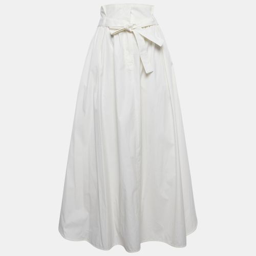 Weekend Max Mara White Cotton Pleated Maxi Skirt L - Weekend Max Mara - Modalova