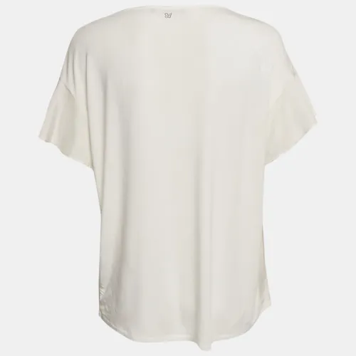 Sequin Embroidered Silk and Jersey Top L - Weekend Max Mara - Modalova
