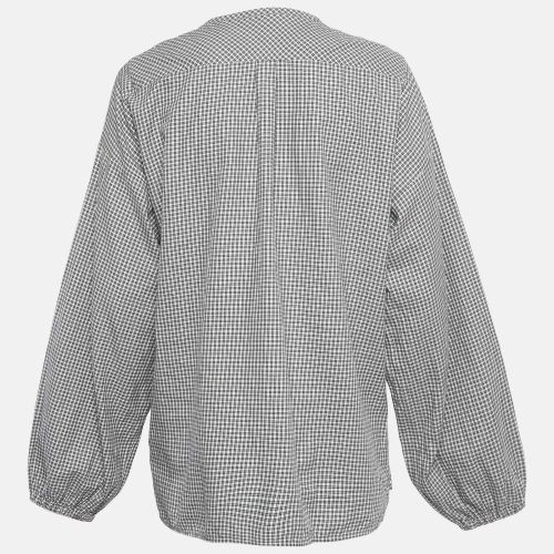 Checked Cotton Button Front Tunic L - Weekend Max Mara - Modalova