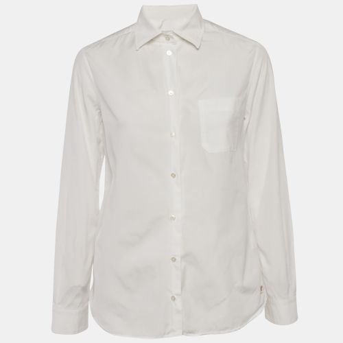 Weekend Max Mara White Cotton Long Sleeve Shirt M - Weekend Max Mara - Modalova