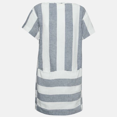 White Striped Linen Dress M - Weekend Max Mara - Modalova