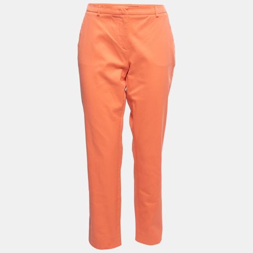 Weekend Max Mara Orange Cotton Slim Cigarette Trousers L - Weekend Max Mara - Modalova