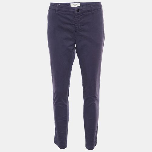 Weekend Max Mara Navy Blue Cotton Audrey Chino Pants M - Weekend Max Mara - Modalova