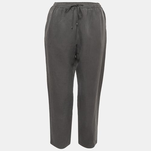 Weekend Max Mara Grey Silk Blend Drawstring Pants S - Weekend Max Mara - Modalova