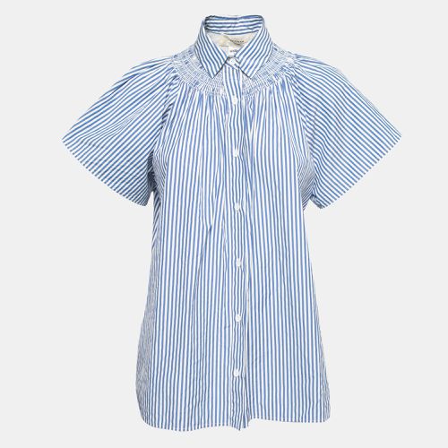 Weekend Max Mara Blue Striped Cotton Short Sleeve Shirt S - Weekend Max Mara - Modalova