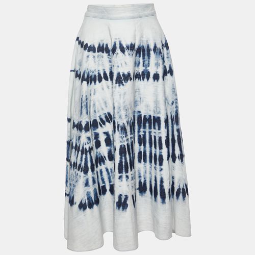 Weekend Max Mara Blue Tie-Dye Cotton Favetta Midi Skirt M - Weekend Max Mara - Modalova